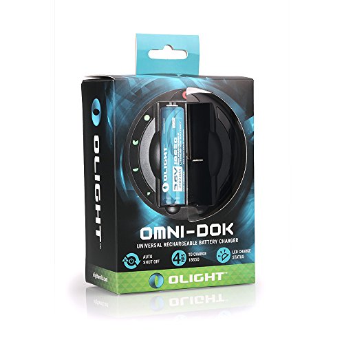 Olight® Omni-DOK Universal Batteries Charger For 18650 RCR123A AA AAA 16340 17670 14500 18350 18500 17500 18700 Batteries Portable Charger with AC Adaptor