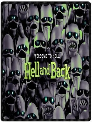 Daniellestore Custom Hell And Back Super Soft Fleece Throw Blanket Cozy Throw Light Weight Blanket Sofa/ Couch/ Travel Throw Blanket 58x80 Inch