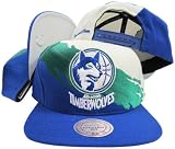 Minnesota Timberwolves Snapback Adjustable Plastic Snap Mitchell & Ness Hat / Cap
