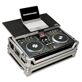 Marathon Flight Road Case MA-IDJ3LT Case to Hold 1 x Numark IDJ3 iPod Mixer Station Controller with Laptop Shelf: Musical Instruments