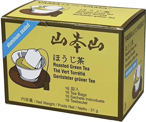 Yamamotoyama Hojicha Roasted Green Tea, 16-Count  Boxes (Pack of 12)