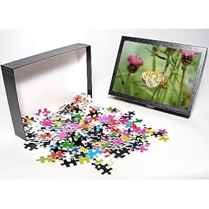 Photo Jigsaw Puzzle of Glanville Fritillary BUTTERFLY -