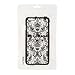 iPhone 6 Plus / iPhone 6s Plus Case, Moonmini Baroque Retro Court Lace Pattern Texture Hard Plastic Clear Case for iPhone 6 Plus / iPhone 6s Plus 5.5 Inch (Black)