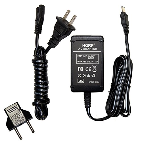 HQRP Replacement AC Adapter / Charger compatible with Sony Mavica MVC-CD500 / MVCCD500 Digital Camera with USA Cord & Euro Plug Adapter