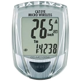 Cateye CC-MC100W Micro Wireless 10-Function Bicycle Computer