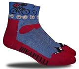 RHINO SOCKS SS series, Bikapelli, crimson/navy, anklet sports cycling biking hiking running socks