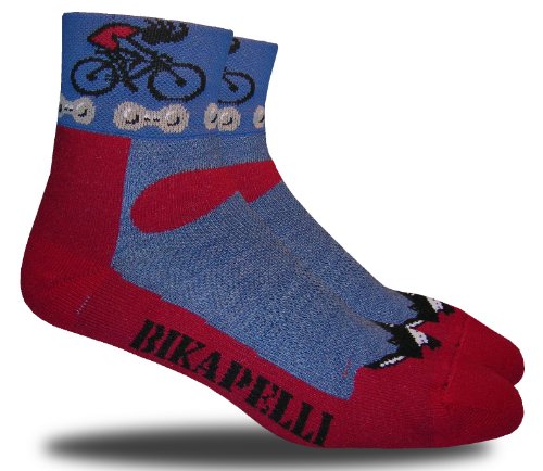 RHINO SOCKS SS series, Bikapelli, crimson/navy, anklet sports cycling biking hiking running socks