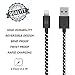 Go Beyond(TM) 1 Feet 8 Pin Fabric Braided Nylon Premium Durable iPhone 5/6 Data Sync / Charging Cable for iPhone 6/6 Plus, iPhone 5/5S/5C , iPad Mini, iPod Touch 5th Generation (SHIPPED IN SAME BUSINESS DAY. Compatible with iOS 8) (Black Nylon)
