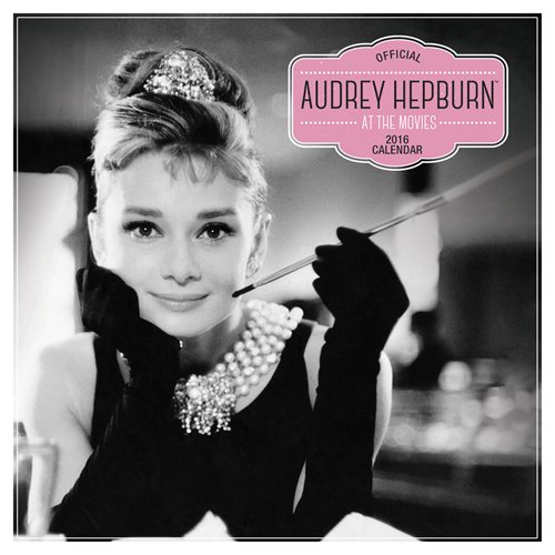 Audrey Hepburn at the Movies 2016 Square 12x12 Pyramid