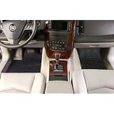 Hexomat custom all weather floor mats for 1950-54 MG MG TD 2 Piece Fronts Black by Hexomat