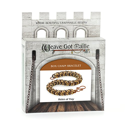 Weave Got Maille Box Weave Chain Maille Bracelet Kit, Helen of Troy