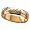 Personalized 5mm. Gold-Over-Sterling Silver Band with Name Outside- 6