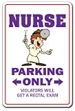 NURSE ~Novelty Sign~ parking rn nurses medical gift