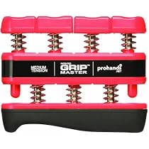 Gripmaster Hand Exerciser Red, Medium Tension (7-Pounds per Finger)