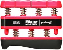 Gripmaster Hand Exerciser Red, Medium Tension (7-Pounds per Finger)