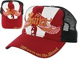 SMET by Christian Audigier Ed Hardy Mens Womens Unisex Wings Trucker Hat Cap Red/White