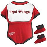 Reebok Detroit Red Wings Red Infant Three Piece Gift Set