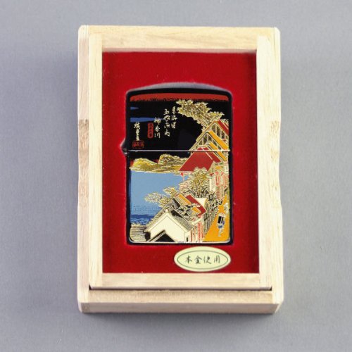 Cover image : 本金蒔絵 東海道五十三次シリーズ・Zippo ジッポーライター・神奈川 台之景