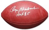 Roger Staubach Autographed Football with HOF 85 Inscription