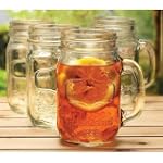 Wine Enthusiast Set of 4 Mason Jar Glass