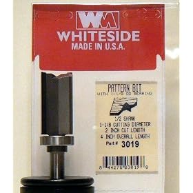 Whiteside - WS3019 - 1 1/8" Template Bits with Ball Bearing Guide