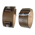 Fossil Uhrenarmband Ersatzband Lederband 20 mm JR1204 - braun/oliv