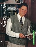 Moss Diamonds Vest – One Knitting Pattern for One Man’s Vest