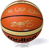 Lebron James Autographed Molten FIBA/Team USA Basketball Inscribed 08 USA Gold