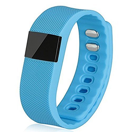 Nicequip TW64 Pedometer Smart Bracelet with Bluetooth & Calorie Counter for Android and iOS - Blue