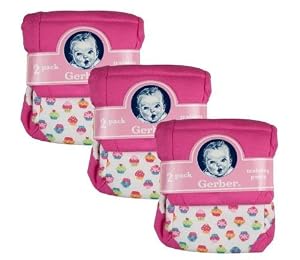 Gerber Training Pants 18 Month 6 Pair Girl