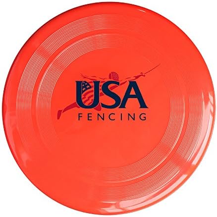 C56NP USA Fencing Association Logo High Quality Plastic Flying Disk Red (3colors)