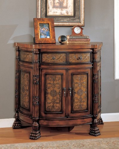 Beautiful Entry Way Accent Bombe Storage Chest Cabinet