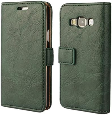 Galaxy A5 Case,Evily Premium Flip Wallet Stand Case with Cash Purse and Card Slots Cover for Samsung Galaxy A5 [Dark Green Color]