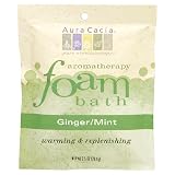 Aura Cacia Aromatherapy Foam Bath, Ginger/Mint, 2.5-Ounces