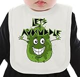 Let's Avocuddle ネクタイを有する有機ビブ Medium