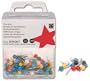 5 Etoiles boite de 100 �pingles de signalisation tete boule dia Coloris assortis.