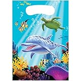Creative Converting Ocean Party 8 Count Party Favor Loot Bags