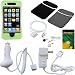 8 Piece Premium Value Combo Accessory Bundle Kit Green Crystal Aluminum Skin Case Cover Black Gray Reversible Neoprene Sleeve Car Charger Wall Travel Ac Adapter Charger Usb 2in1 Data Sync Dock Connector Cable Earphones Headphones Screen Protector Guard For Apple Iphone 3g 2nd Generation