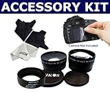 58MM 2.5X High Definition Telephoto with front and rear lens cap + 0.45X Wi ....