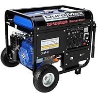 DuroMax XP10000E 10,000 Watt 16 HP OHV 4-Cycle Gas Powered Portable Generator With Wheel Kit And Electric Start