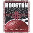 Houston Rockets NBA Triple Woven Jacquard Throw (019 Series) (48x60")"