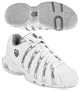K-Swiss Women's Approach Tennis Shoe (White / Platinum / Charcoal) - Size 5.5