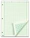 TOPS Engineering Computation Pad, Quad Rule, Letter Size, Green Tint, 100 Sheets per Pad (35500)