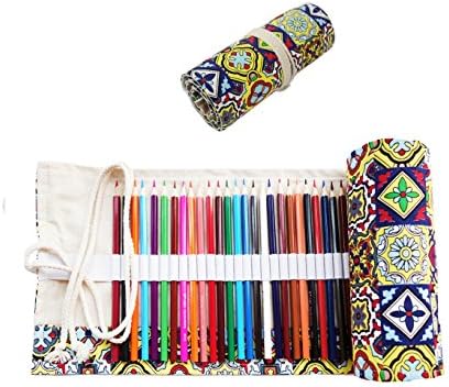 BEYLLEY™ Colored Pencil Pouch - Super Large Capacity with 72 Slots, Stationery Case for Students Drawers Artists (No Pencil Included)