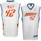NBA Reebok Charlotte Bobcats #42 Sean May White Swingman Jersey