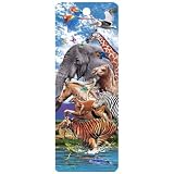 Migration, Animals on the Run, 3-D Bookmark with Tassel