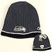 Seattle Seahawks Reversible Waffle Knit Beanie