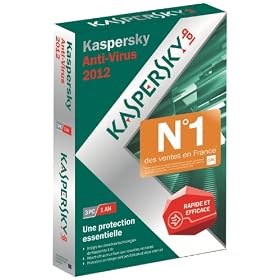 Kaspersky antivirus 2012 (3 postes, 1 an)