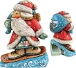 Downslope Santa - Russian Handcarving Downslope Santa - Russian Handcarving
