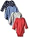 Carter's Baby Boys' 4 Pack Sport Bodysuits (Baby) - Navy - 3M
